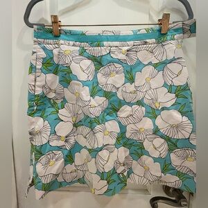 EP Pro Blue Floral A-Line Skirt